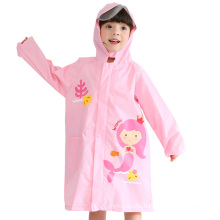 Fashion Reusable waterproof windproof custom printed raincoat kids